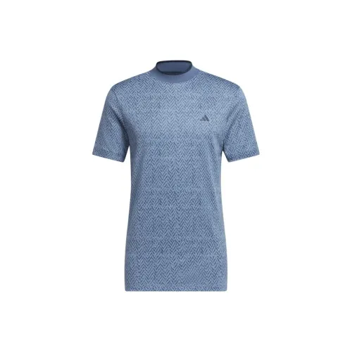Adidas Blue Men's T-Shirts Adidas Синий Мужской Т-Ширт