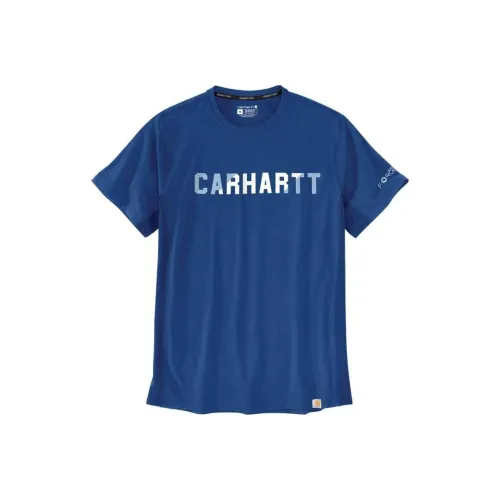 Carhartt Стекло Синий Мужская T-Рубашка