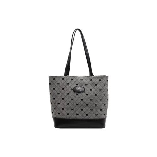 ResNonverba ПУ (полиуретан) Тоут Сумка Сумка для покупок Сумка на плечо Женская Черная