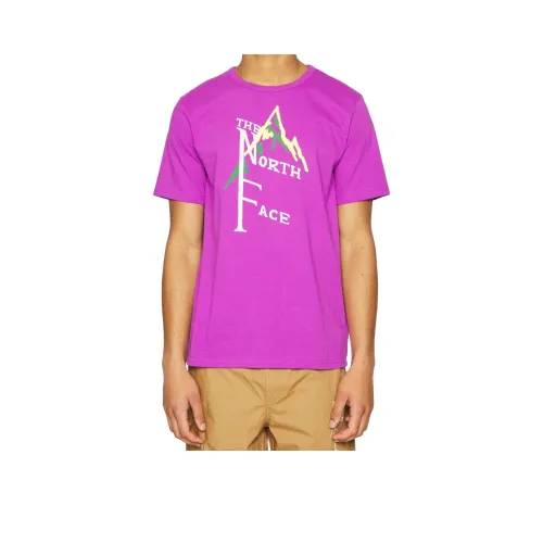 THE NORTH FACE Мужская Короткая Рукав 1966 Ringer T-Рубашка Tee T-Рубашка Мужская Фиолетовая