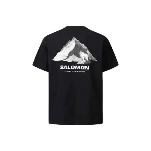 SALOMON UNI Черный Унисекс T-рубашки