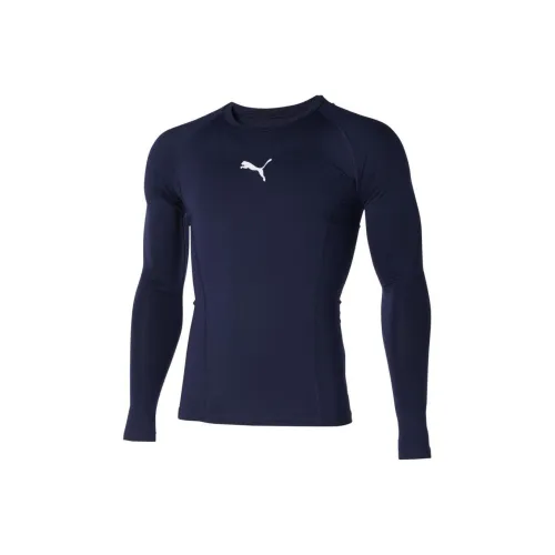 PUMA LIGA BASELAYER SS Морской Синий Мужская T-Рубашка