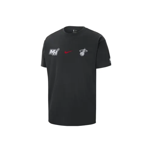 Nike Miami Heat 2023 24 Городская Edition T-Shirt Городская Edition 2023 24 Season Miami Heat Мужской Черный