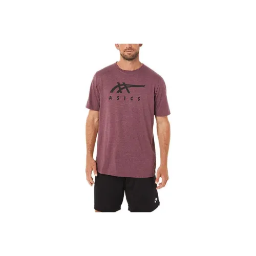 ASICS STRIPE Короткий рукав Tee T-рубашка Мужская Фиолетовая