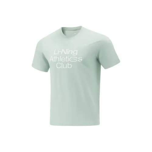 LINING T Рубашка Мужская Светло-Синяя Зеленая