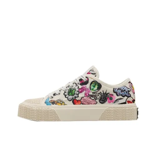 MARC JACOBS Низкие кеды женские бежевые