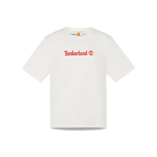 Timberland T-Shirt Мужская Винтажная Белая