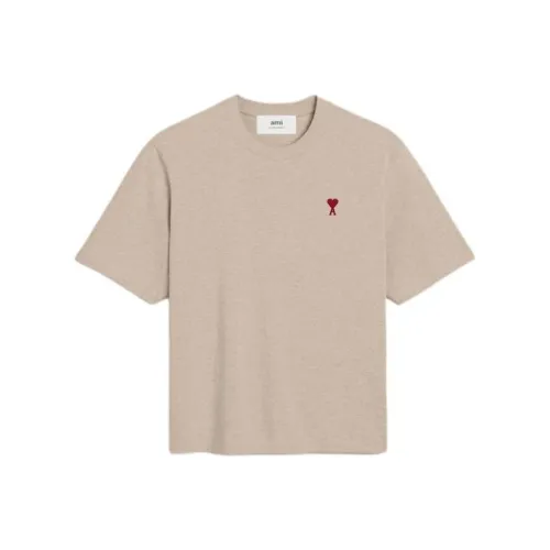 AMIPARIS SS24 T-Shirt Унисекс Кремовый Бежевый
