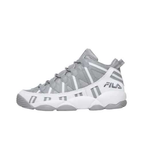 FILA Stackhouse Spaghetti Баскетбольные кроссовки MID Топ Ультраматовый серый/Белый | Ультраматовый серый/Белый/Белый Мужской