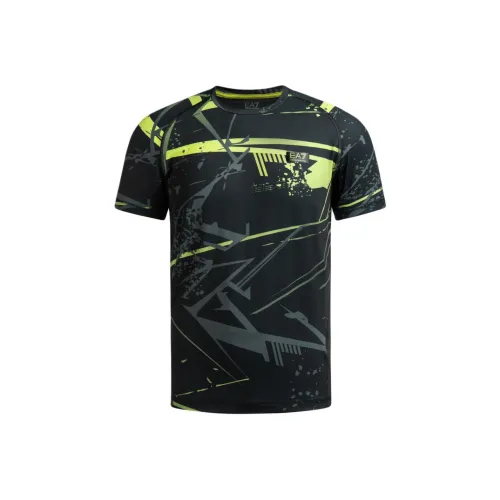 EMPORIO ARMANI EA7 FW23 T Рубашка Мужская Черная