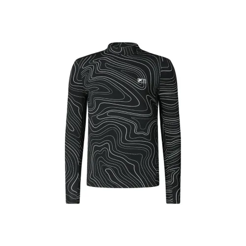 FILA GOLF серия Стандартная футболка мужская с принтом по всей поверхности