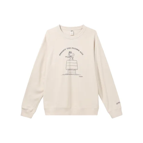 UNIQLO X PEANUTS Co Branded SERIES Светло-бежевый Унисекс T Рубашки