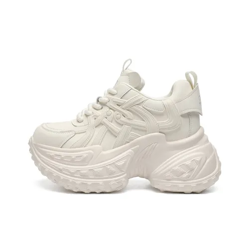 ZHR Повседневный Скрытый каблук 9 см Износостойкий и Легкий Низкий топ Толстая подошва Кроссовки Женские