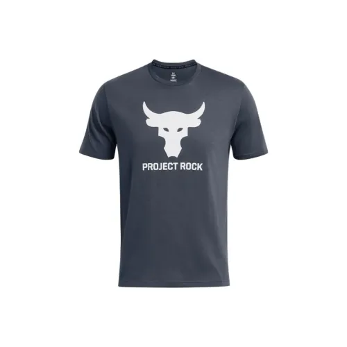 Under Armour UA Project Rock T Рубашка Мужская Тяжелый Серый
