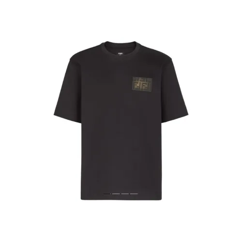 Fendi Черные Мужские T-Рубашки