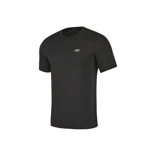 Skechers Угольный Черный/0018 Мужская T-Рубашка