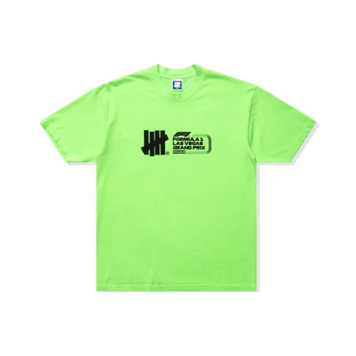 UNDEFEATED x F1 LVGP F1 LVGP Co Бренд T Рубашка Унисекс Неон Зеленый
