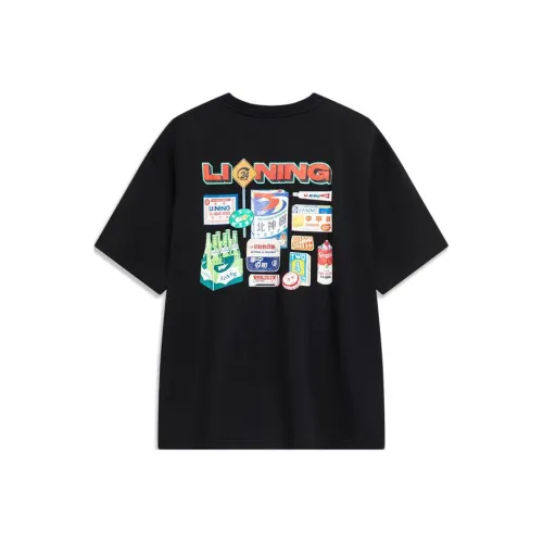 LINING Скейтборд T-Shirt Мужской Черный