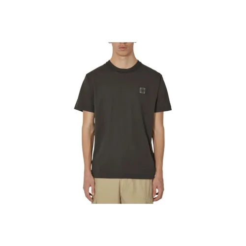 Stone Island Угольный Серый Мужская T-Рубашка