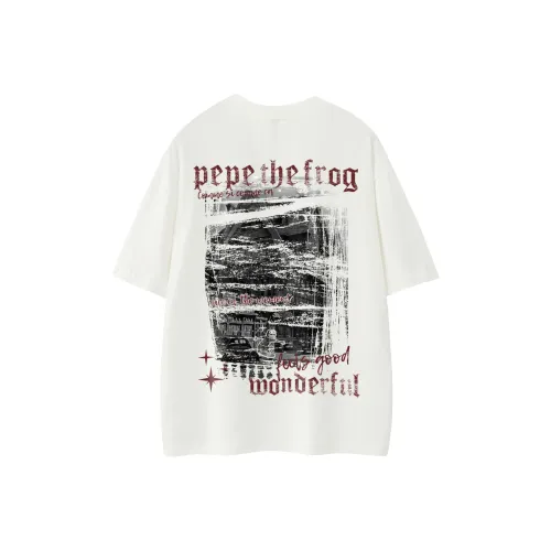 Pepe the Frog Короткий рукав T-рубашки Унисекс