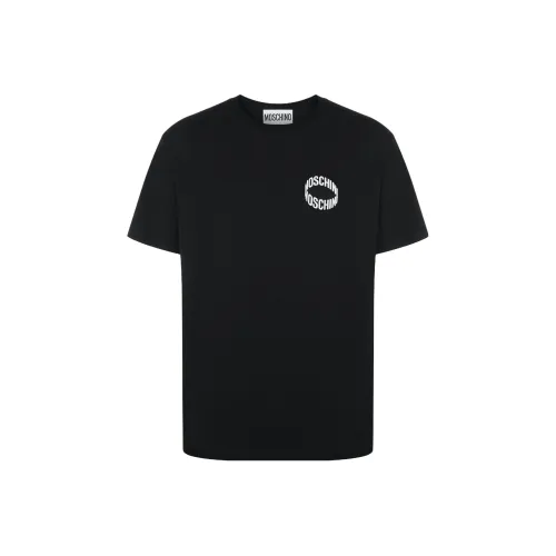 MOSCHINO Мужские черные T-рубашки