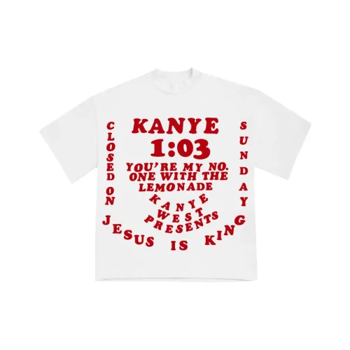 Kanye West Белая Мужская Футболка