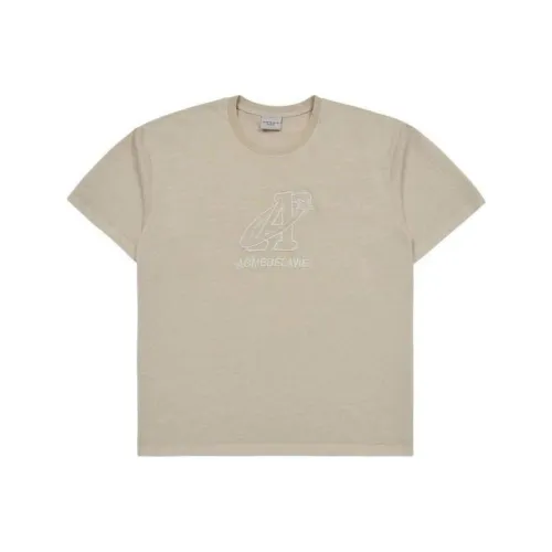 Acme De La Vie ADLV Звезда A Логотип Pigment Washing Короткий T Рубашка Унисекс Бежевый Верблюжий