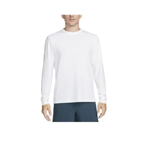 Nike Длинный рукав Т-рубашка Мужская Белая