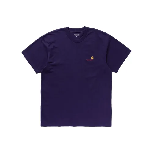 Carhartt WIP American Script Tee T-Shirt Рубашка Мужская Фиолетовая