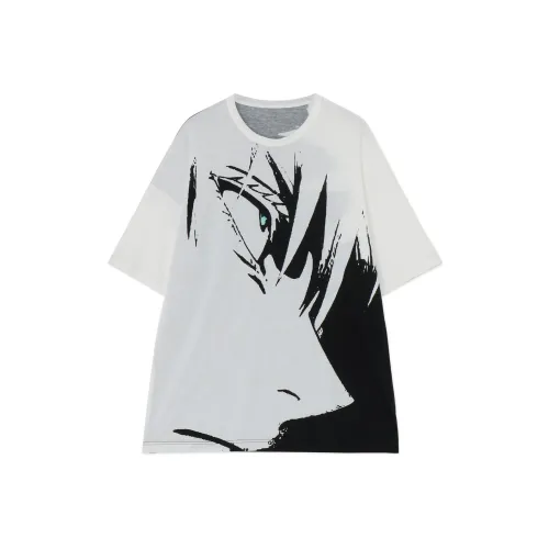 Yohji Yamamoto x JUJUTSUKAISEN T-рубашка унисекс черный белый
