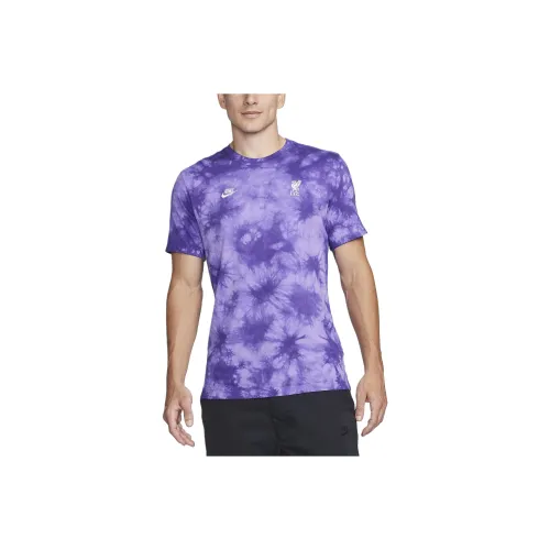nike LIVERPOOL FC Essential Футбол Т-Рубашка Т-Рубашка Мужская Космос Фиолетовый