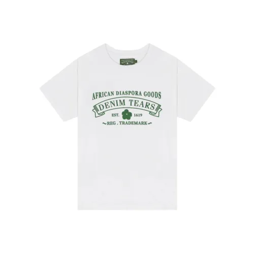 Denim Tears Co-brand T-Shirt Унисекс Белый