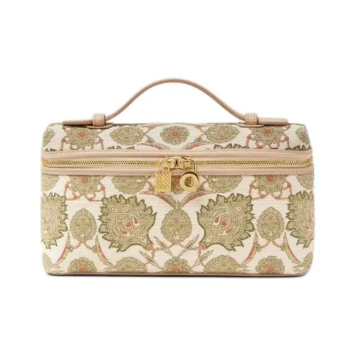 Loro Piana ExtraPocket Шелк с коровьей кожей Одно плечо Сумка Женская Сияние заката Зеленый Fluorite Солнце Золотой