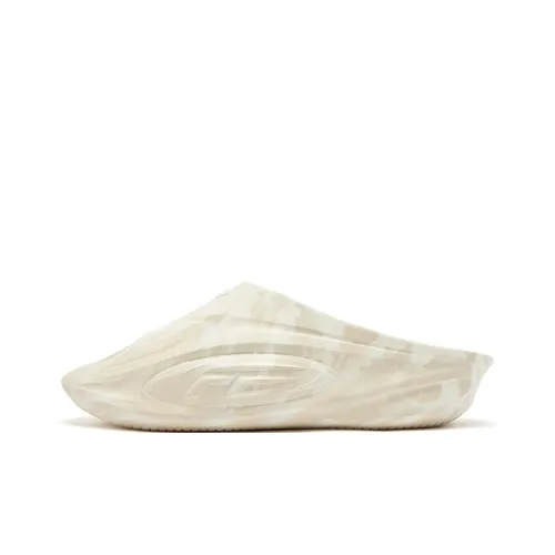 QIAODAN FE Slippers Устойчивые к истиранию противоскользящие Слипоны Мужские Ванильно-желтый Березовая древесина