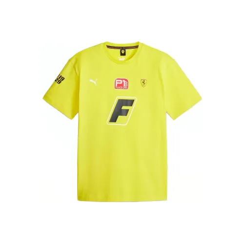 PUMA x FERRARI T-Shirt Мужской Желтый