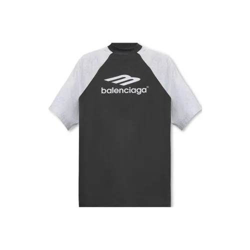 Balenciaga Черный Серый Цвет Мужская Футболка