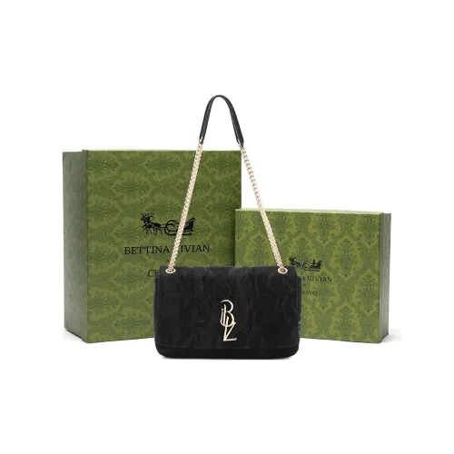 BETTINA VIVIAN ПУ (полиуретан) Сумка через плечо Сумка на плечо Стандартная Женская Черная