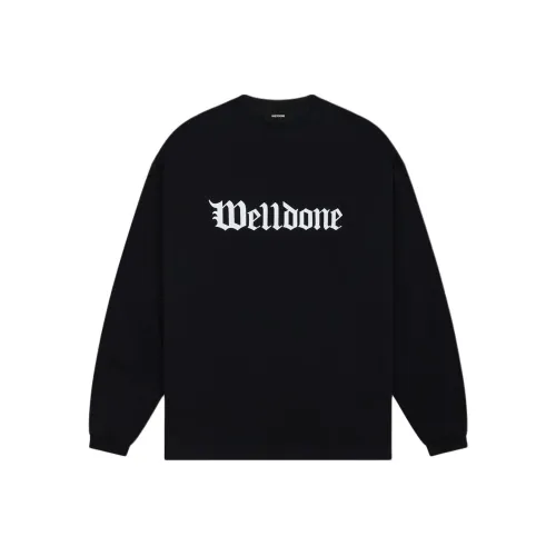 WE11DONE SS24 T-Shirt Унисекс Черный