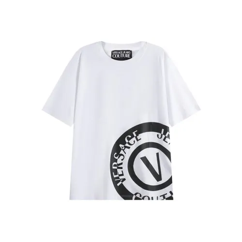 VERSACE JEANS COUTURE SS24 T Рубашка Мужская Белая