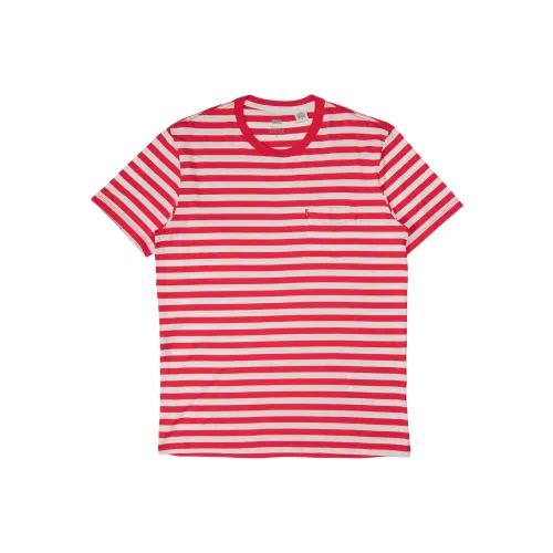Levis Red Men's T-Shirts Левис Красные Мужские Футболки
