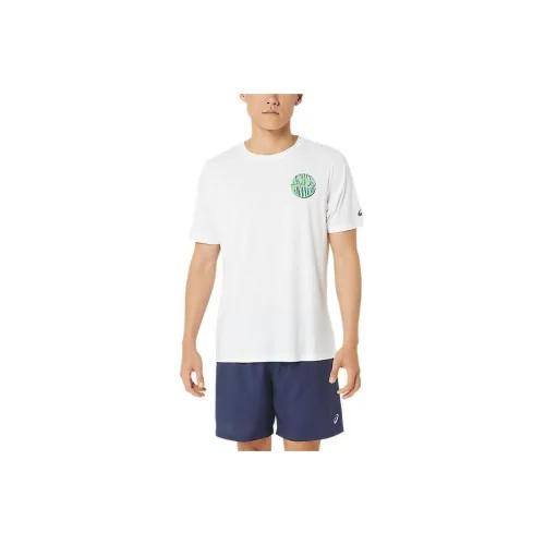 Asics Унисекс Asics GO RUN Outside Crew Tee T-Shirt Рубашка Унисекс Белый