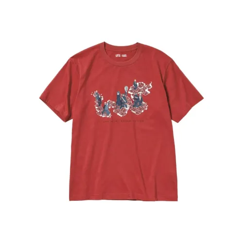 UNIQLO NARUTO Co Branded Модель Красная Унисекс Футболка