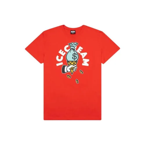 Мороженое Красный Унисекс Футболки