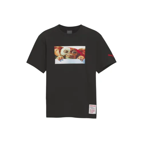 PUMA T-рубашка HOOPS x GREMLINS T-рубашка Мужская Черная