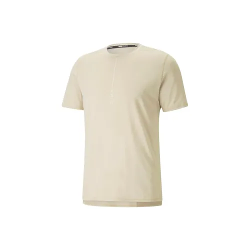 PUMA T-Shirt Мужской Бежевый Желтый