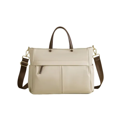 PAYOT Oxford Одно плечо Через плечо Ручная Сумка для ноутбука Средняя Унисекс Абрикос Черный