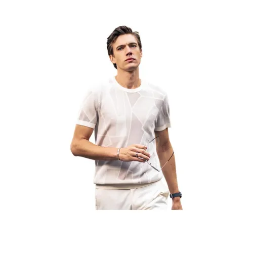 Mr.Bu Овсяный Серый Мужские T-Рубашки