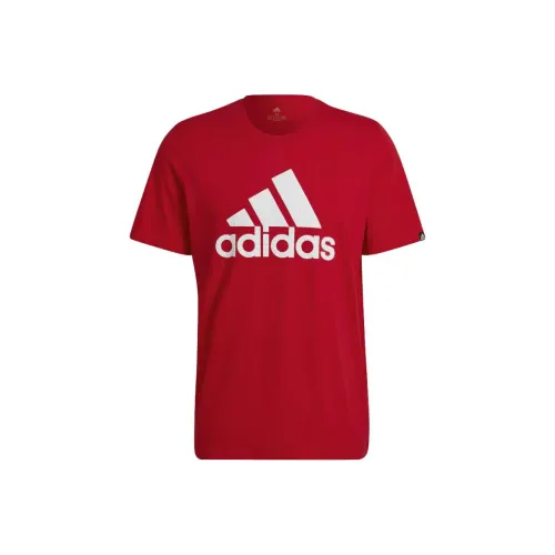 Adidas Puff С принтом Логотип Graphic T-Shirt Рубашка T-Shirt Мужская Красная