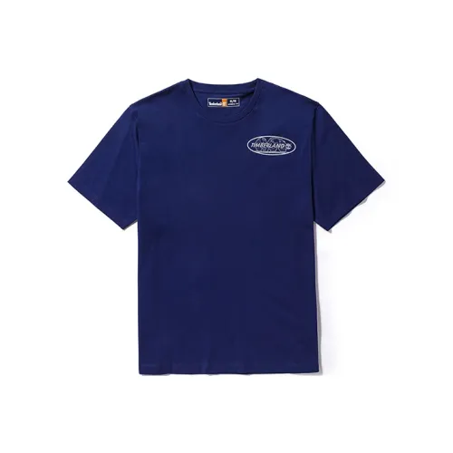 Timberland T-Shirt Унисекс Морской Синий Холст