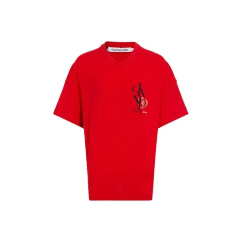 Calvin Klein T-Shirt Унисекс Красный